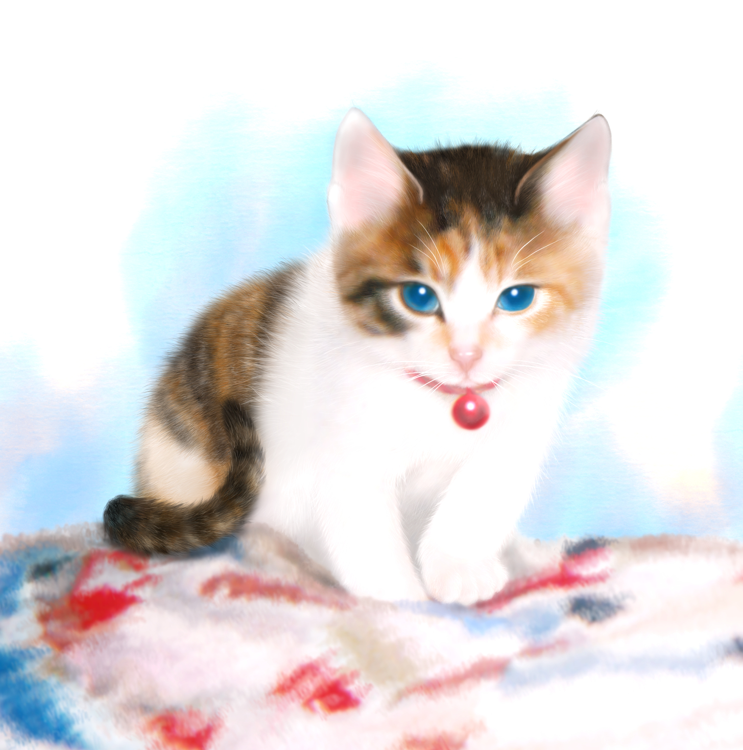 目が青いくらい小さい頃